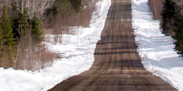Country Road in Wintertime